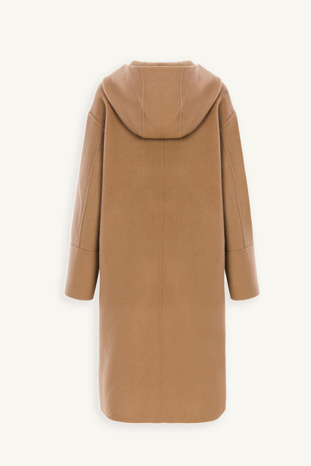 back 羊絨混紡連帽可拆式大衣